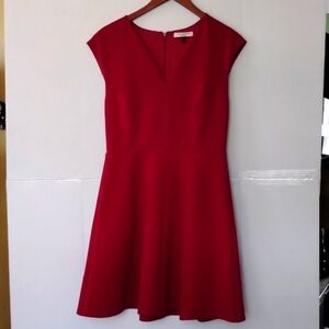 Halston Heritage dress. Burgundy, size 8. Classic, wedding guest, formal
